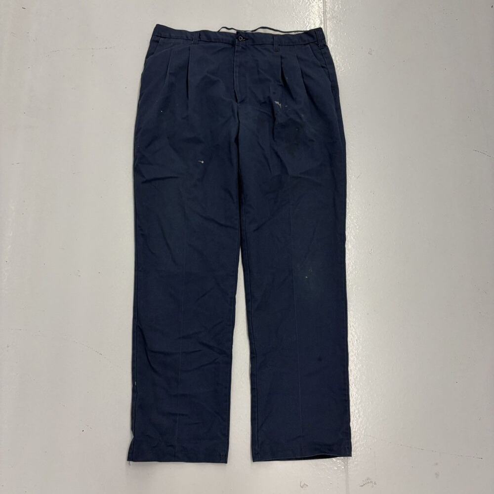 Vintage 70s 80s Cintas Navy Canvas Workwear Chinos 40x33